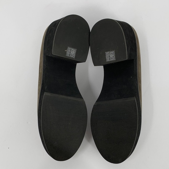 Eileen Fisher Harria loafers chunky platform gray black heel slip-on new 9.5 - Picture 6 of 6